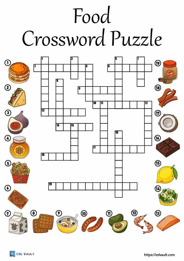 printable crossword puzzles english
