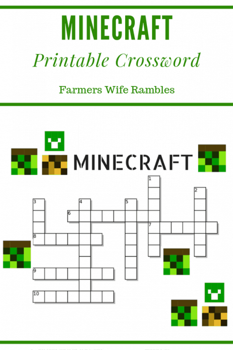printable crossword puzzles for 10 year olds