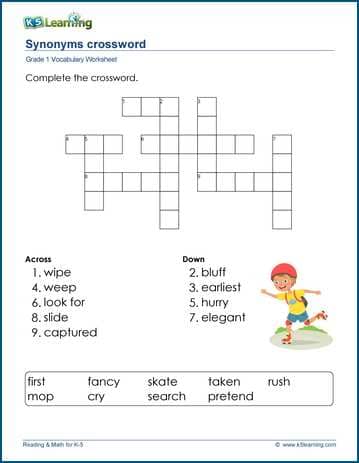 printable crossword puzzles for 6th graders