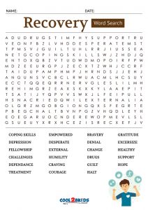 printable crossword puzzles for addiction