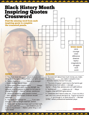 printable crossword puzzles history