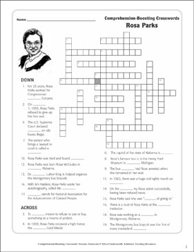 printable crossword puzzles history