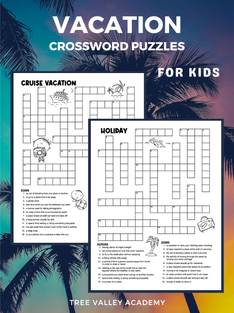 printable crossword puzzles holiday