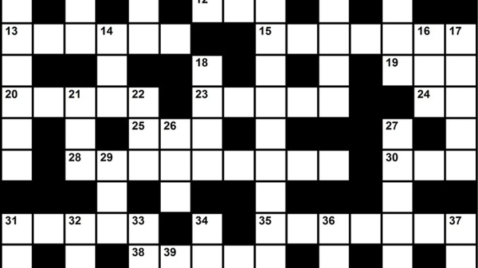 printable crossword puzzles holiday