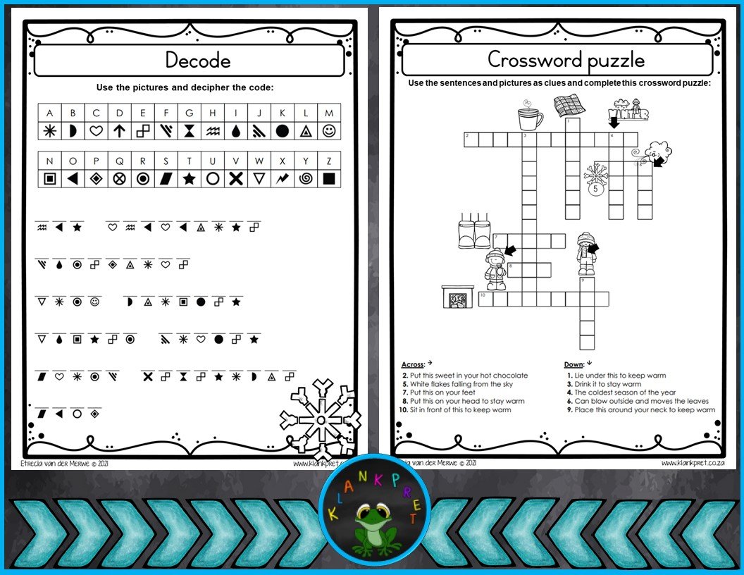 printable crossword puzzles in afrikaans