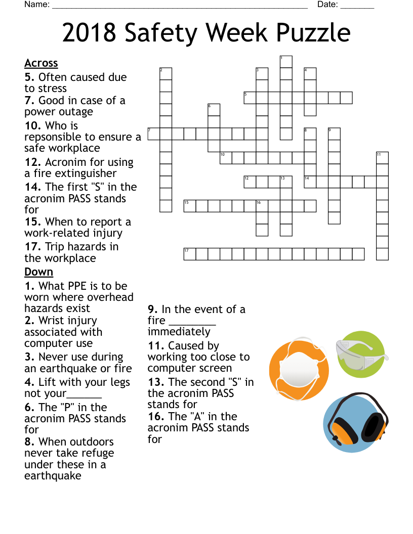printable crossword puzzles may 2018
