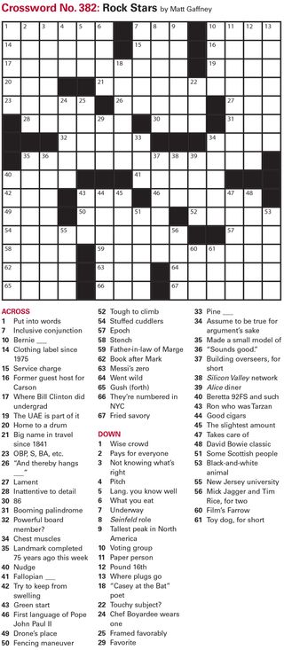 printable crossword puzzles november 2016