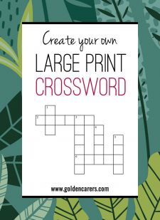 Crosswords for Seniors &  the Elderly