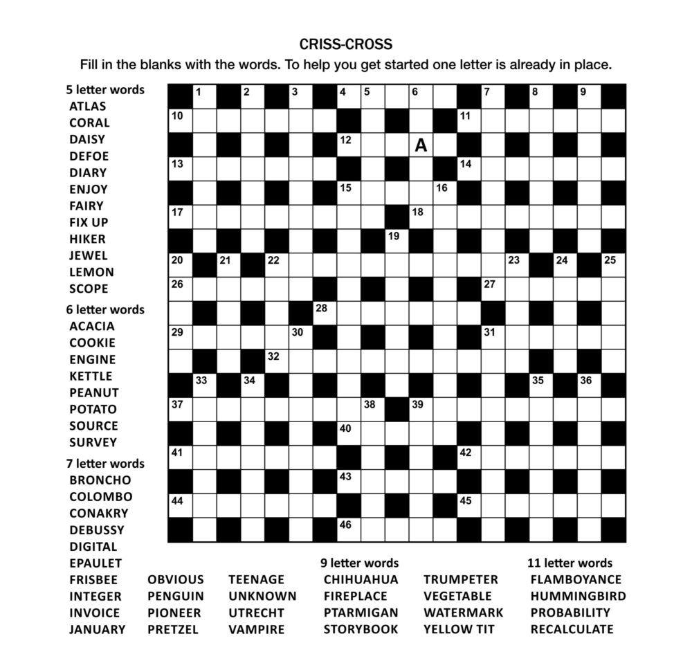 printable crossword puzzles south africa