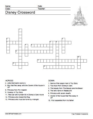 printable crossword puzzles