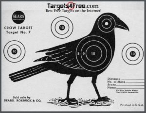 printable crow targets