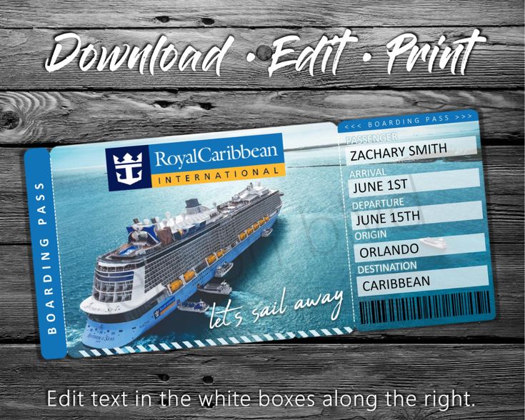 printable cruise tickets