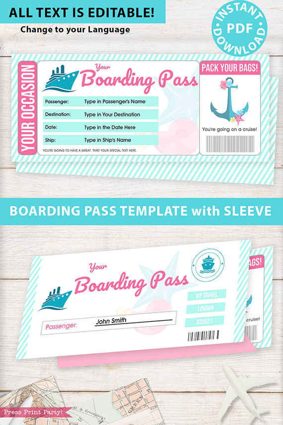 printable cruise tickets