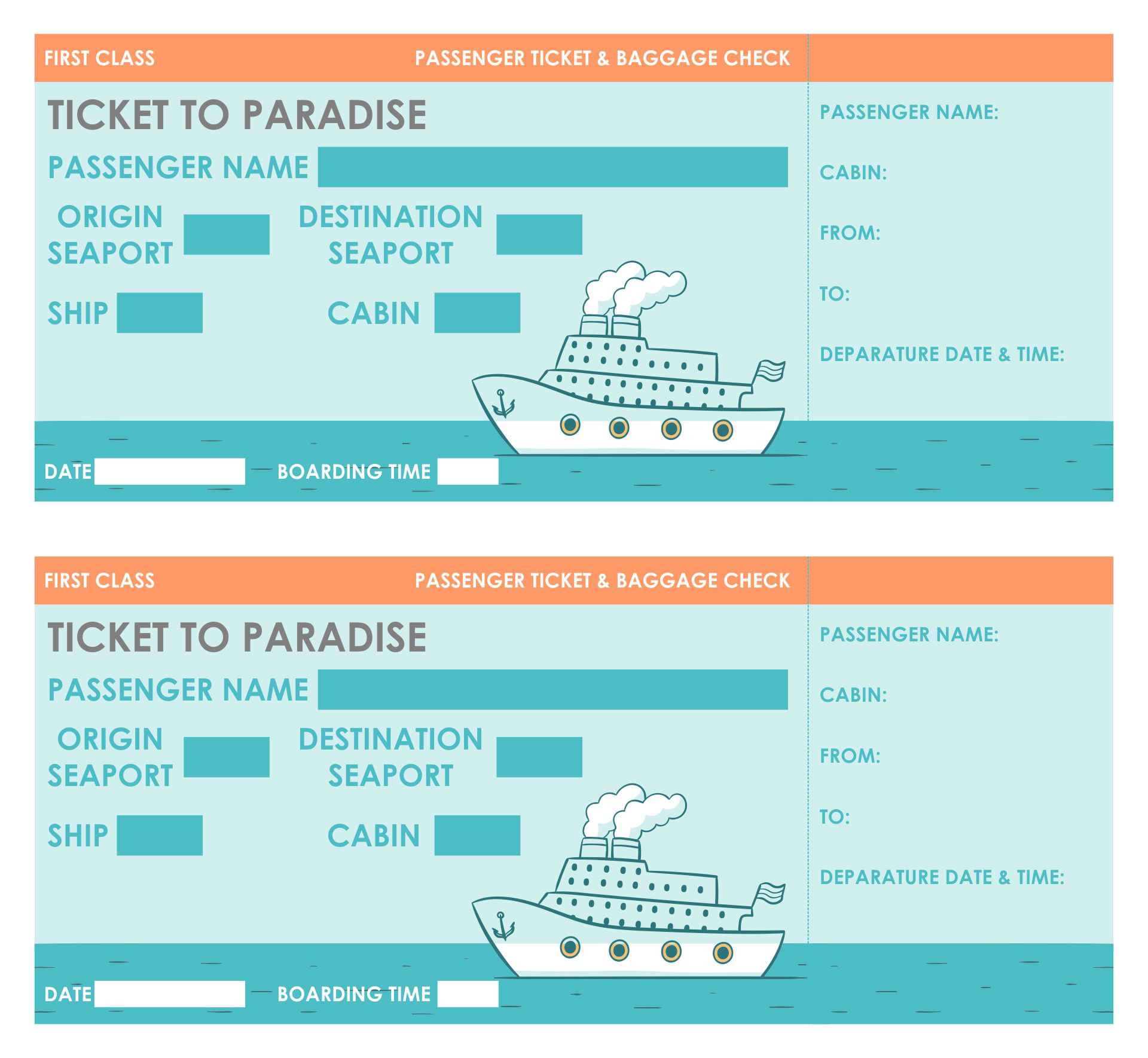 printable cruise tickets