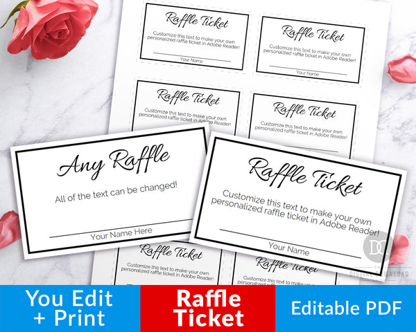 printable custom tickets free