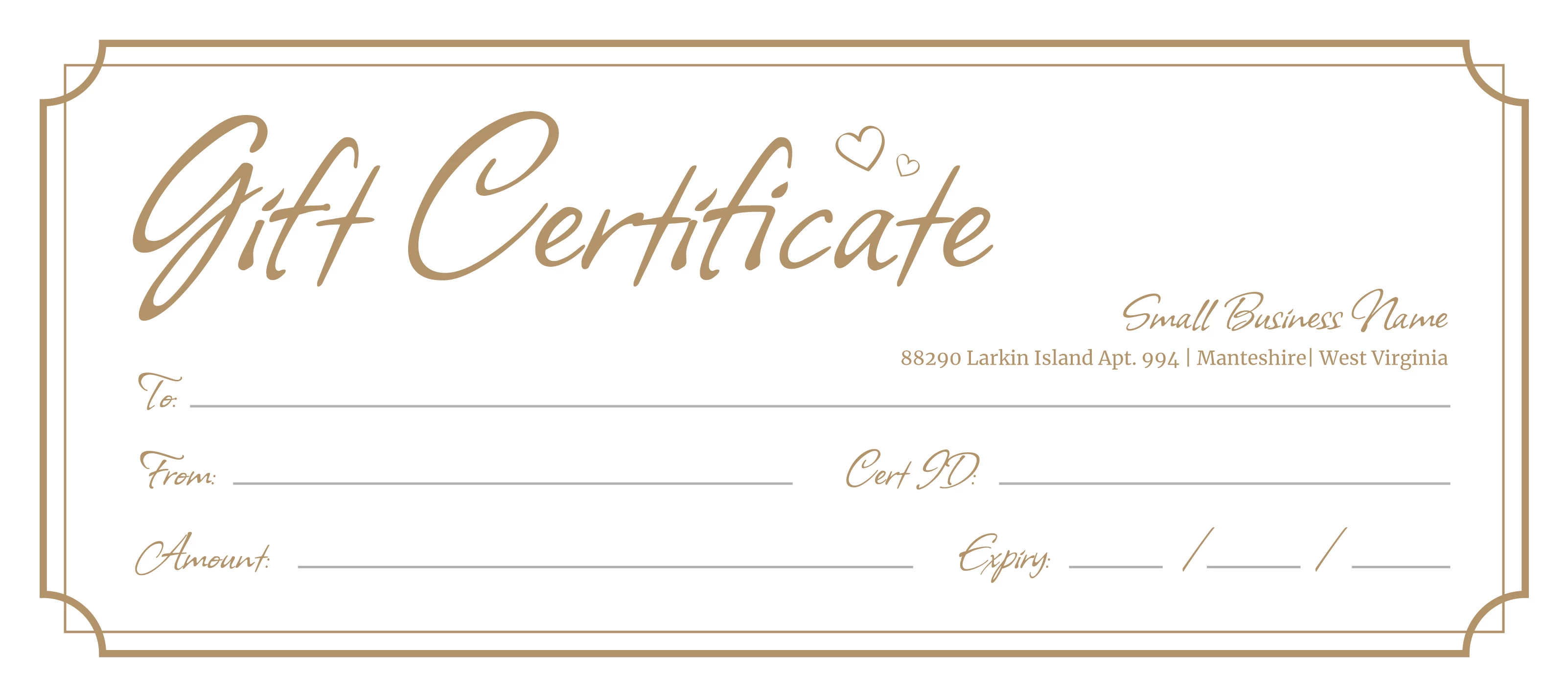 Blank Gift Certificate Free Google Docs Template - gdoc.io