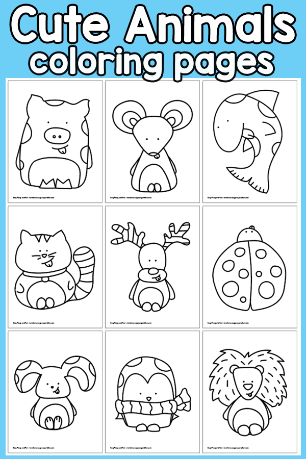 printable cute animal pictures