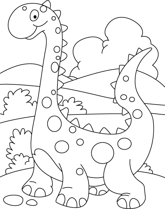 printable cute dinosaur coloring pages