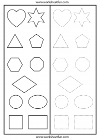 Scissor Cutting Skills - Shapes - Heart, Star, Triangle, Pentagon ...