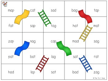 Super CVC words with Pictures (Printable Game) - Nurtured Neurons