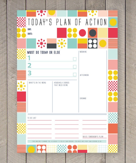 printable daily family planner