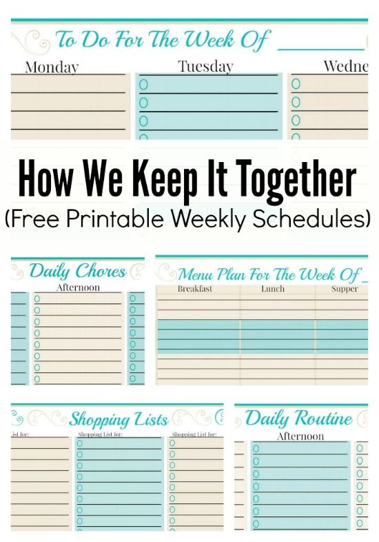 Free Weekly Planner Template - To Do Checklist - More Free Printables