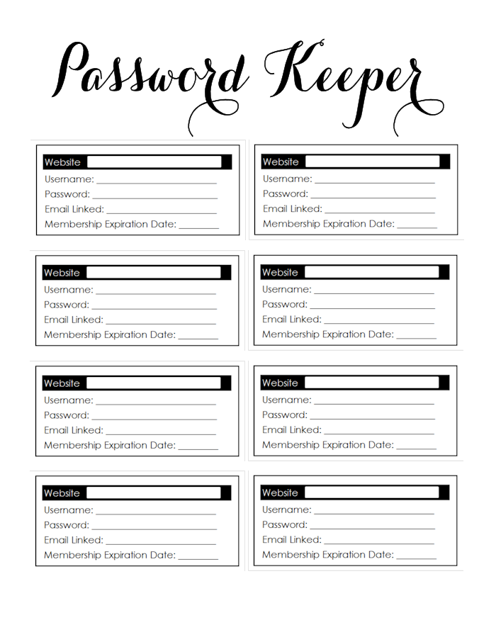 Free Printable Family Planner - The Girl Creative