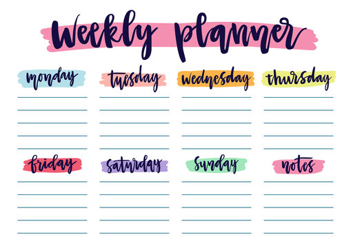 2019 Weekly Planner Images - Browse 751 Stock Photos, Vectors, and ...