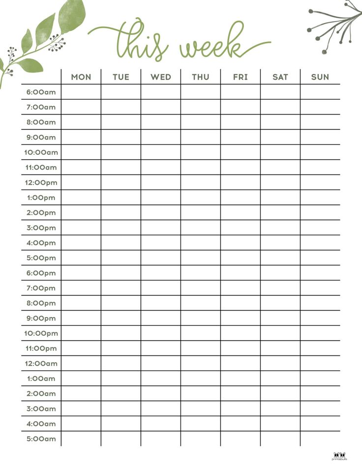 hourly-planners-20-free-printables-printabulls-worksheets-library for Free Printable Daily Hourly Planner Hourly Planners - 20 FREE Printables | Printabulls - Worksheets Library for Free Printable Daily Hourly Planner