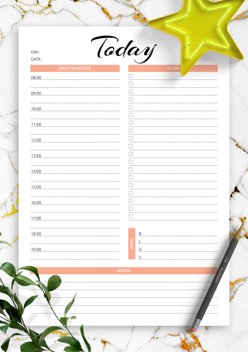 50+ Hourly Day Planner Templates Free &  Premium