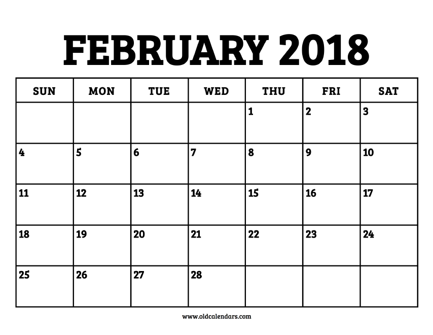 printable daily planner february 2018