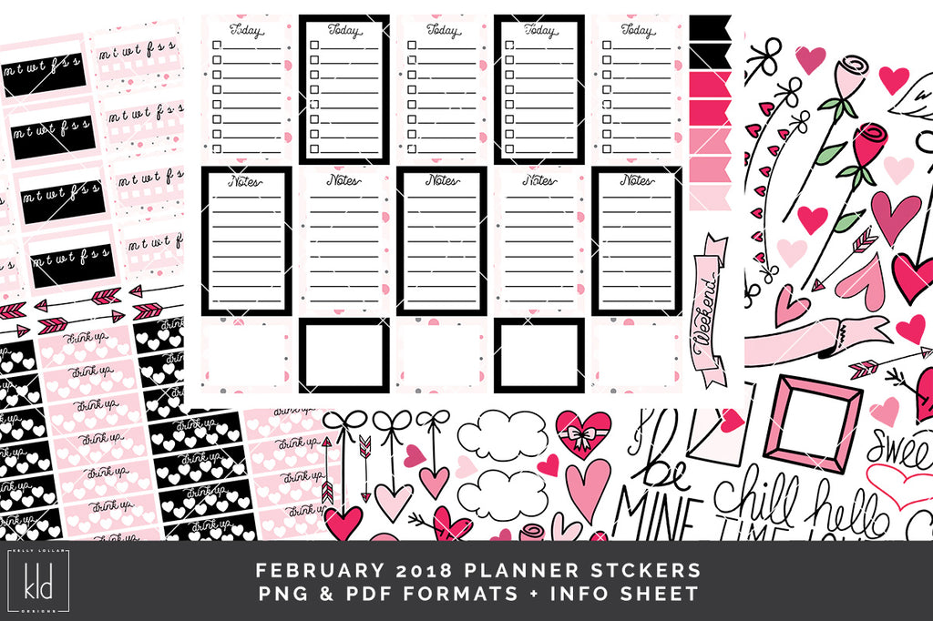 printable daily planner february 2018