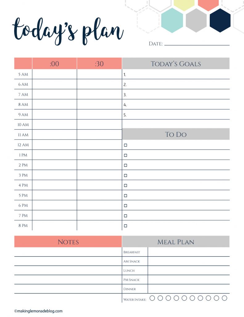 The One Printable I Cant Function Without (FREE Daily Planner ...