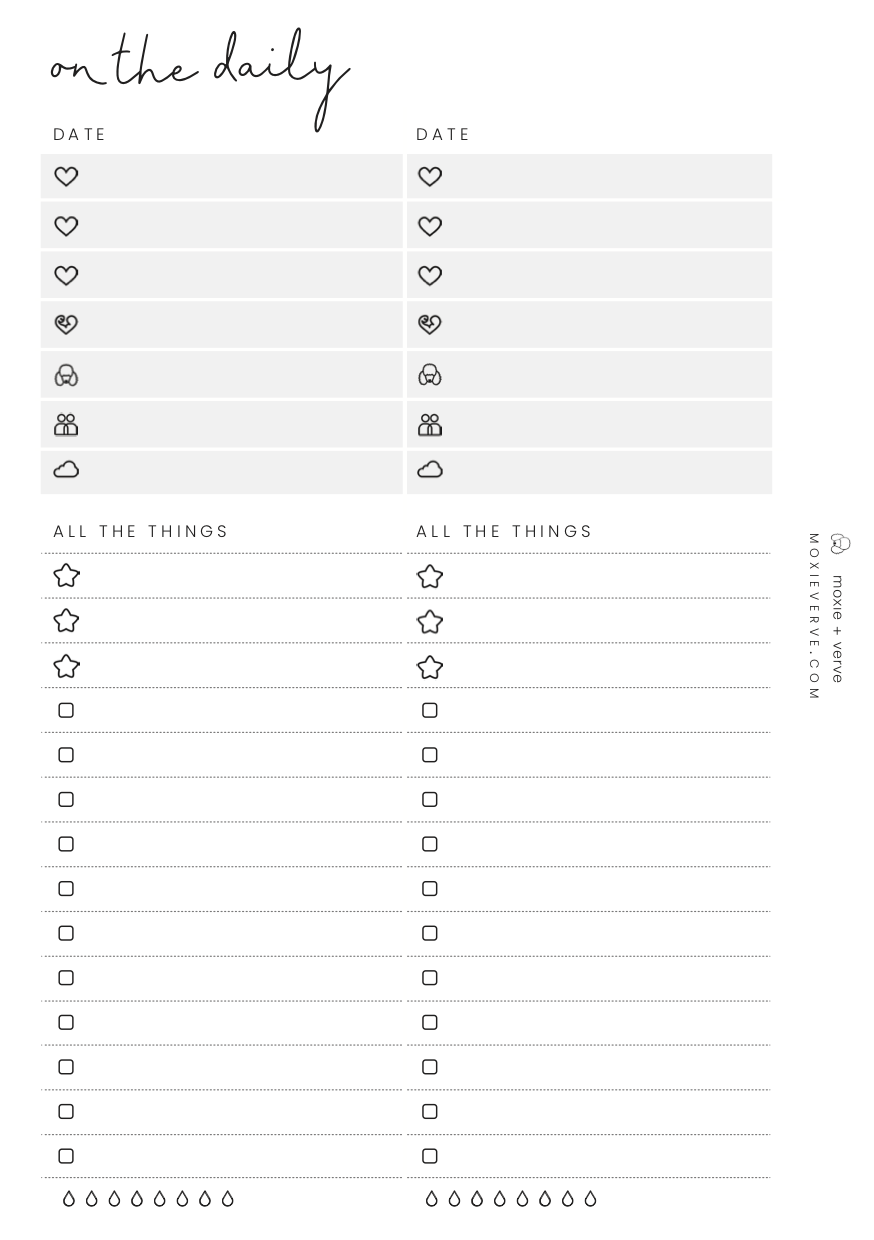 printable daily planner pages 2017