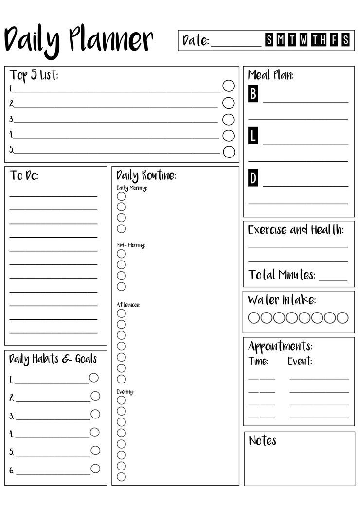 Dry Erase Daily Planner - the love(d)welling