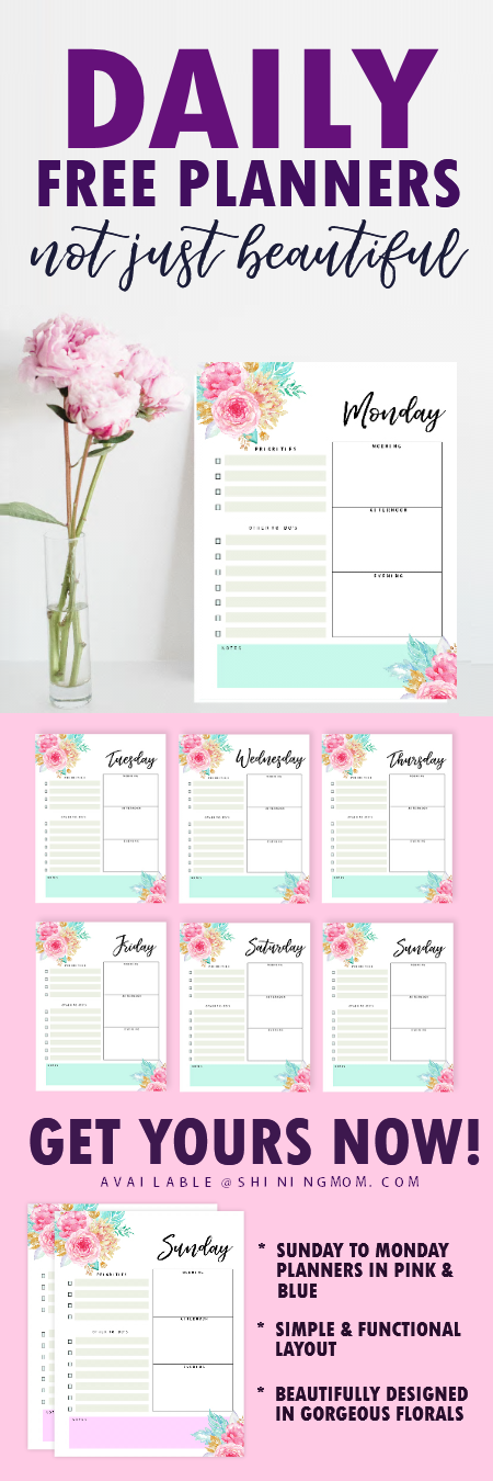 Free Daily Planner (Printable Daily Schedule Templates)