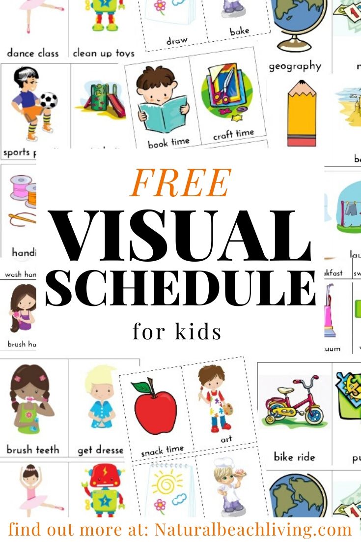 daily-visual-schedule-for-kids-free-printable-natural-beach-living-worksheets-library for Free Printable Shower Visual Schedule Daily Visual Schedule for Kids Free Printable - Natural Beach Living - Worksheets Library for Free Printable Shower Visual Schedule