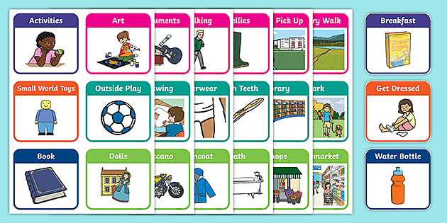 printable daily schedule for autistic child