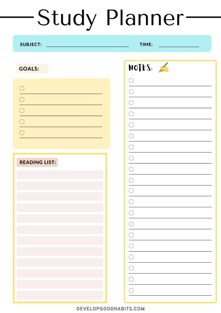 27 Free Study Plan Templates to Edit, Download, and Print