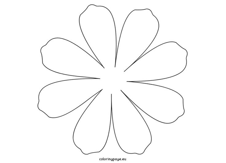Printable Flower Daisy 8 petal | Coloring Page