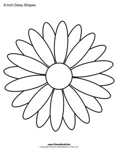 printable daisy flower template