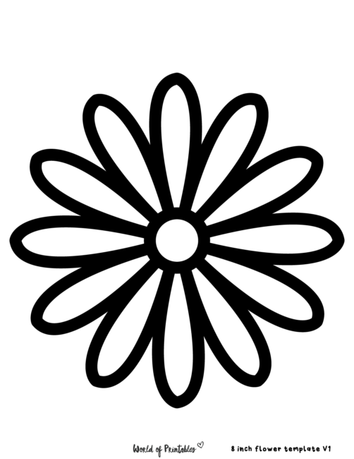 60 Best Free Flower Templates - World of Printables