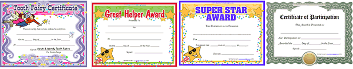 Free Printable Childrens Certificates