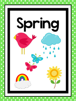 4 Printable Seasons Posters. Seasons Preschool Posters. by Teach ...
