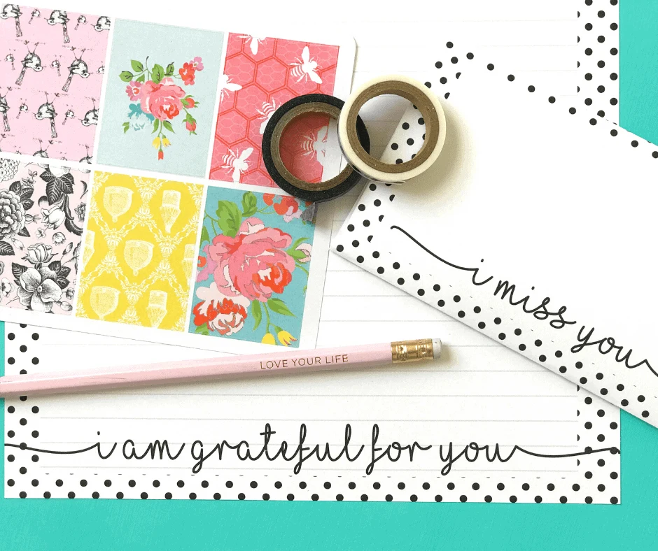 Printable Stationery with a Gratitude Theme - Carrie Elle