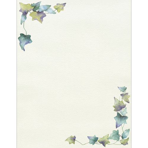 Painted Border Letterhead - 80 Count [2013188] : Designer Papers ...
