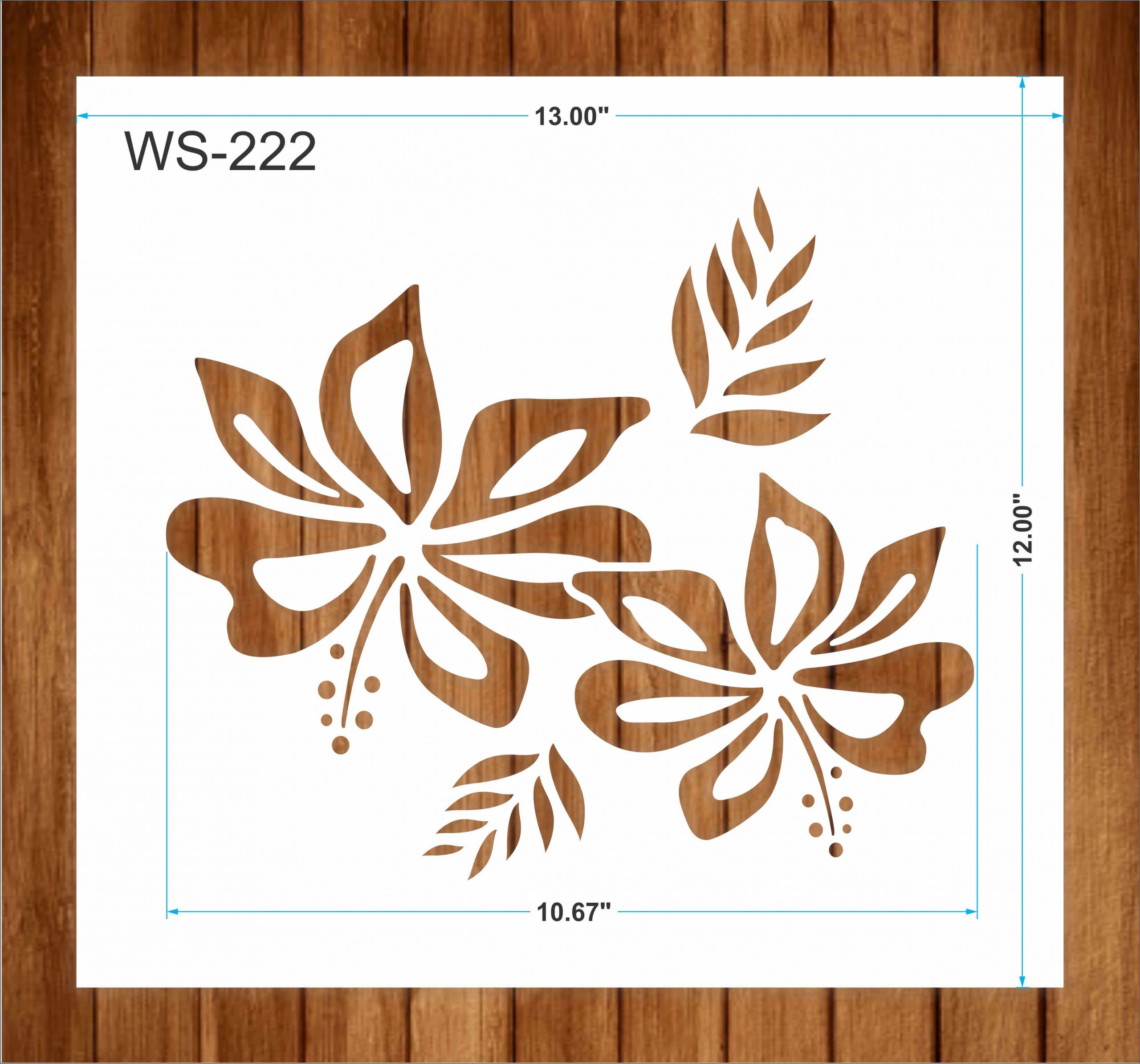 Leaf Large Wall Stencil Design for Home Decor/Bedroom