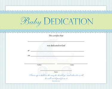 printable dedication certificates