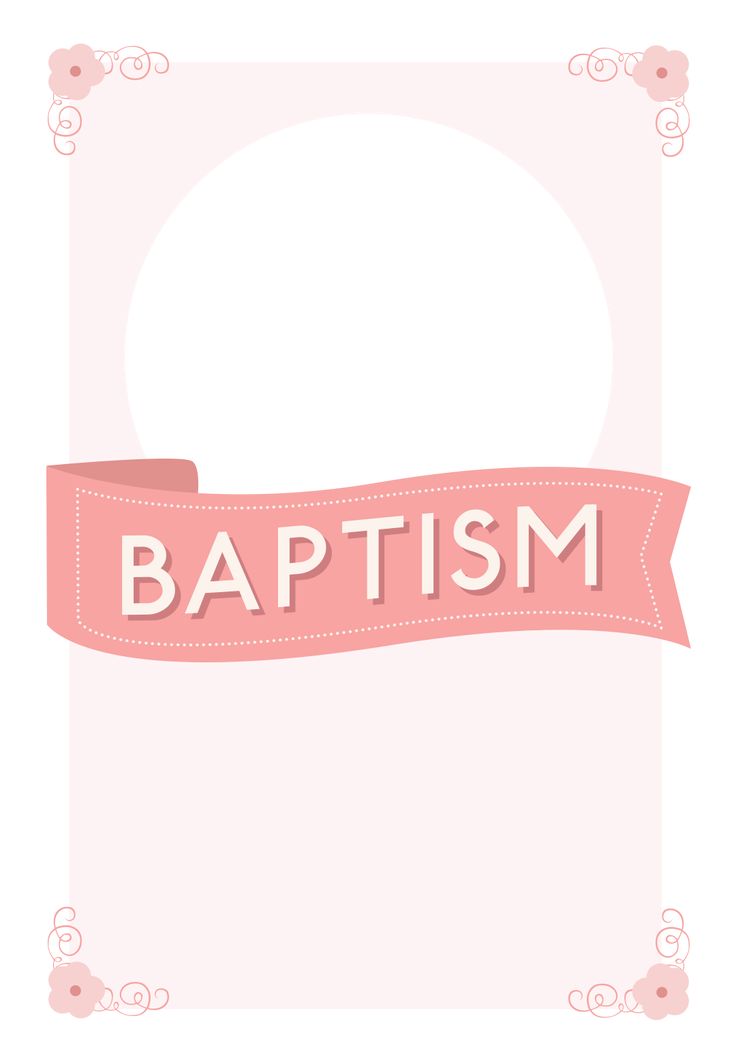 Pink Ribbon - Baptism &  Christening Invitation Template (Free ...