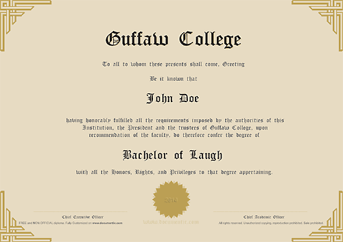 printable degree certificates